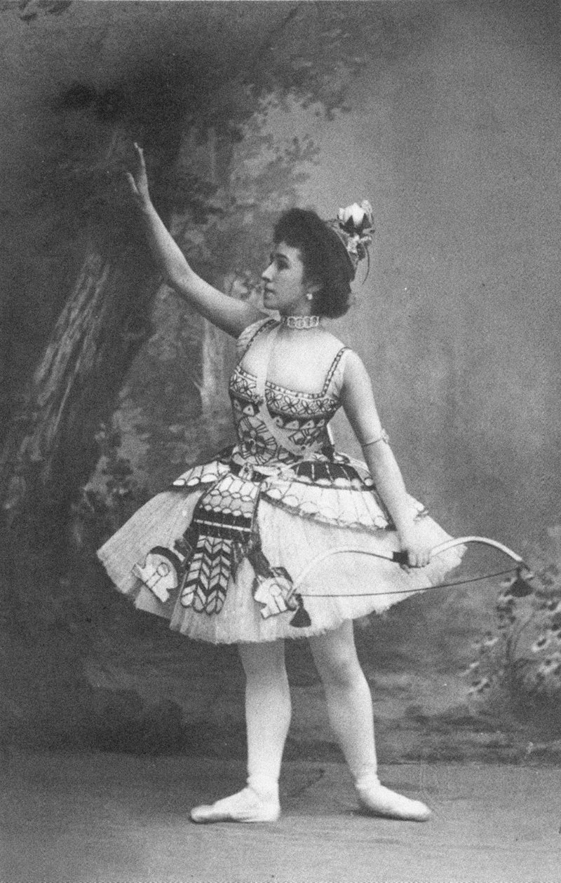 Mathilde Kschessinska Aspicia hercegnő szerepében A fáraó lánya című balettben alkotó: Unbekannt