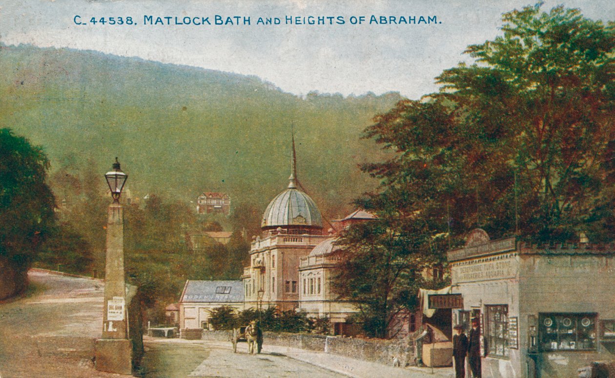 Matlock Bath és Abraham magaslatai, Derbyshire, 1905. alkotó: Unbekannt