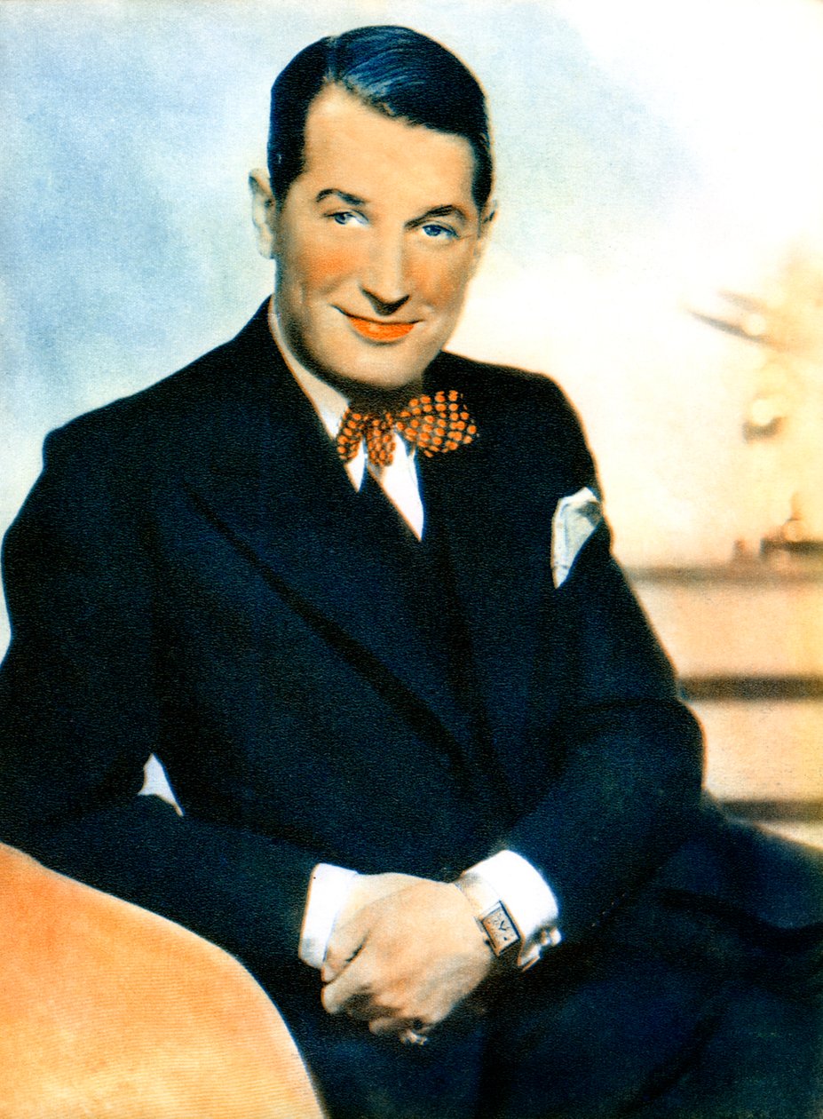 Maurice Chevalier francia színész és népszerű előadóművész, 1934-1935 alkotó: Unbekannt