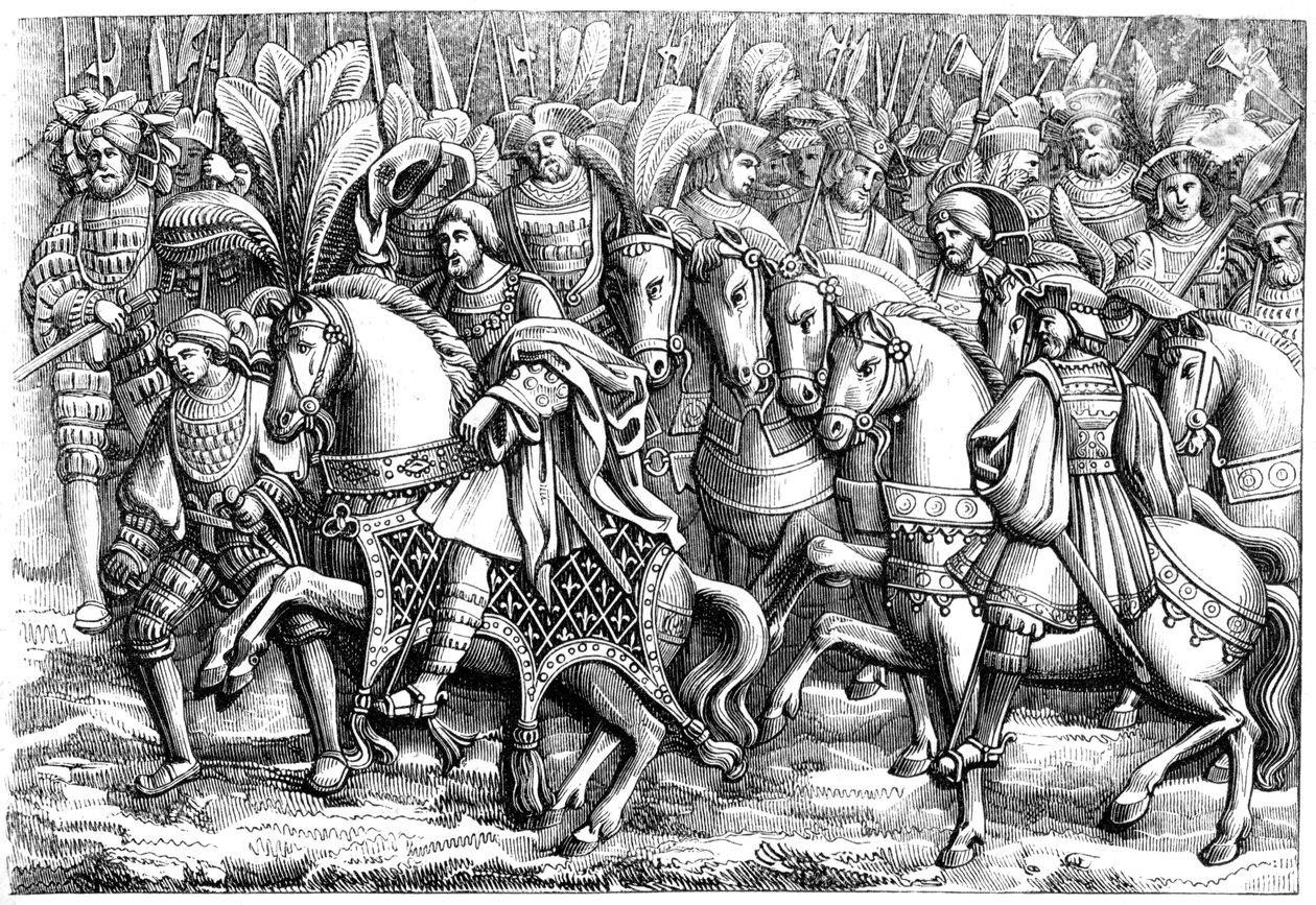 Találkozó az Aranyszövet mezőjén, 1849. század XVI alkotó: Unbekannt