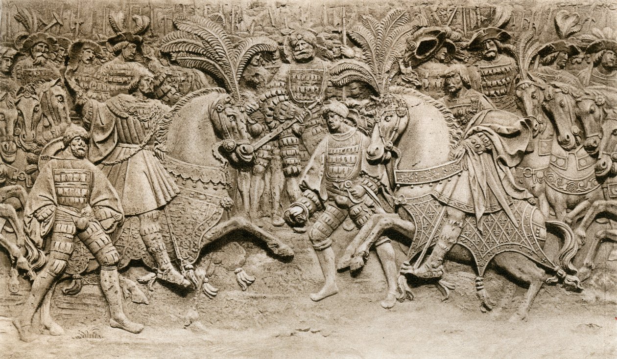 VIII. Henrik és I. Ferenc találkozása az Aranyszövet mezőjén, 1520, 1902 alkotó: Unbekannt