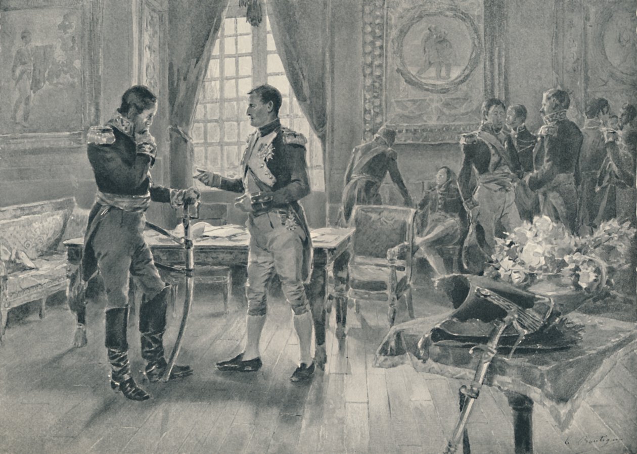 Napóleon és Tolsztoj találkozása Párizsban, 1807, 1896 alkotó: Unbekannt