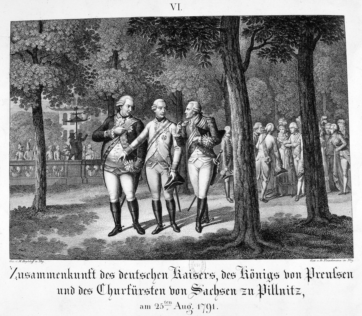 Találkozás a német császárral, 1791. augusztus 25., XIX alkotó: Unbekannt