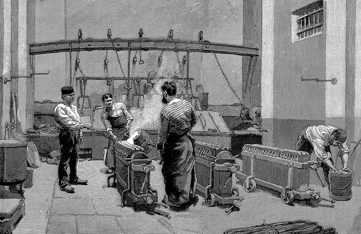 Olvadóház a párizsi pénzverdében, 1892 alkotó: Unbekannt