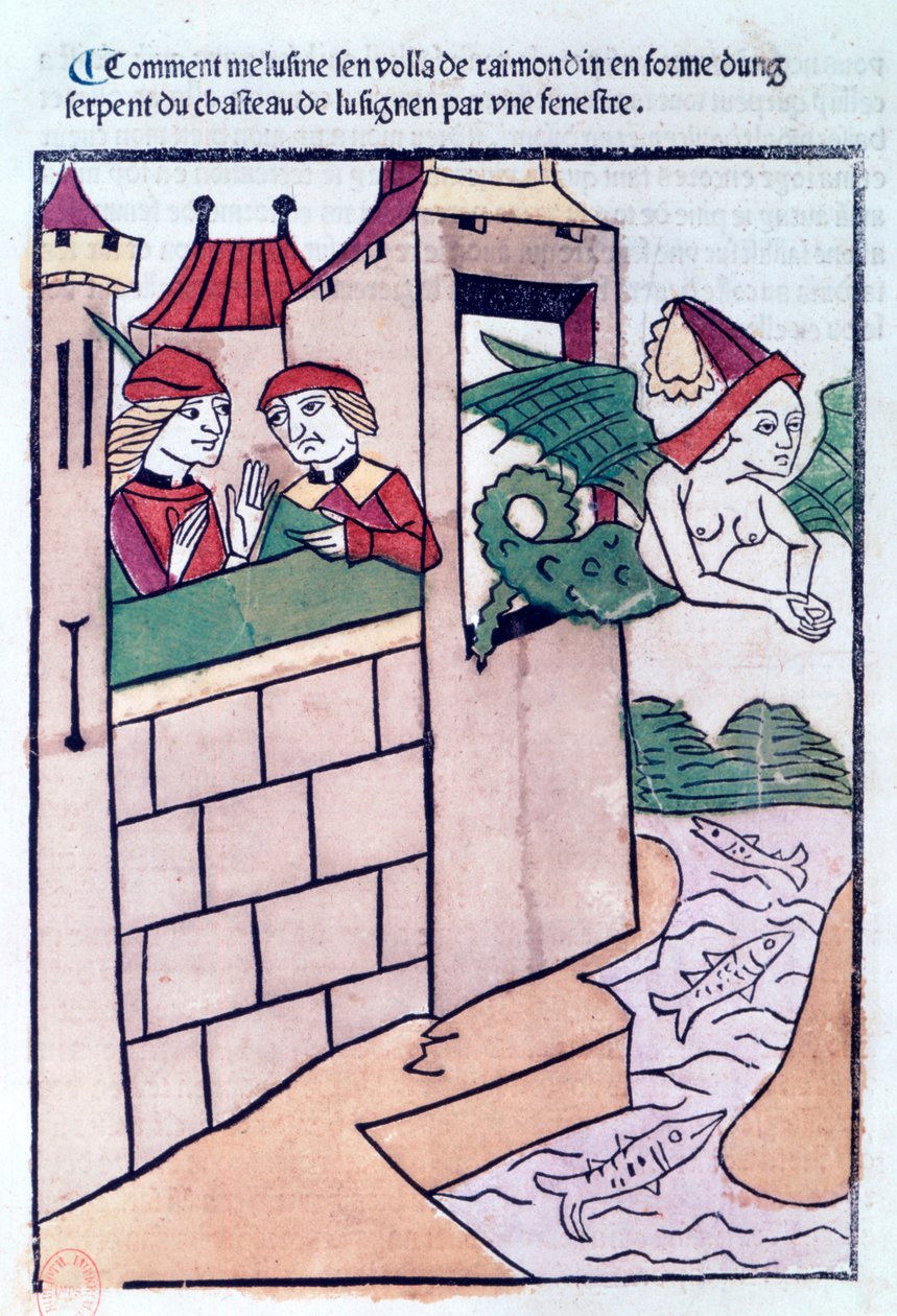 Melusine elrepül, 1478 alkotó: Unbekannt