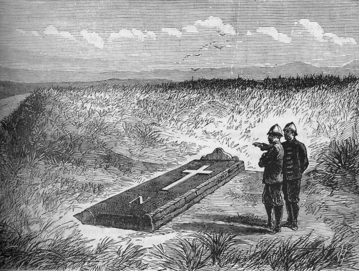 Emlékkő azon a helyen, ahol Lajos Napóleon herceget megölték, 1880 alkotó: Unbekannt