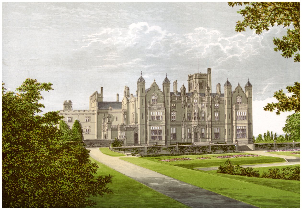 Merevale Hall, Warwickshire, a Dugdale család otthona, 1880 alkotó: Unbekannt