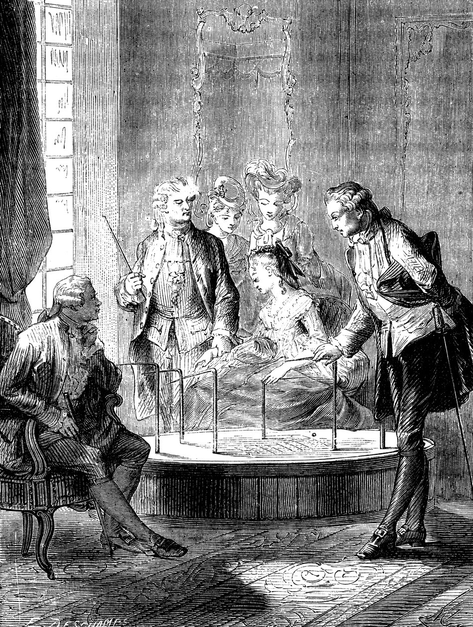 Mesmers kád, c1870 alkotó: Unbekannt