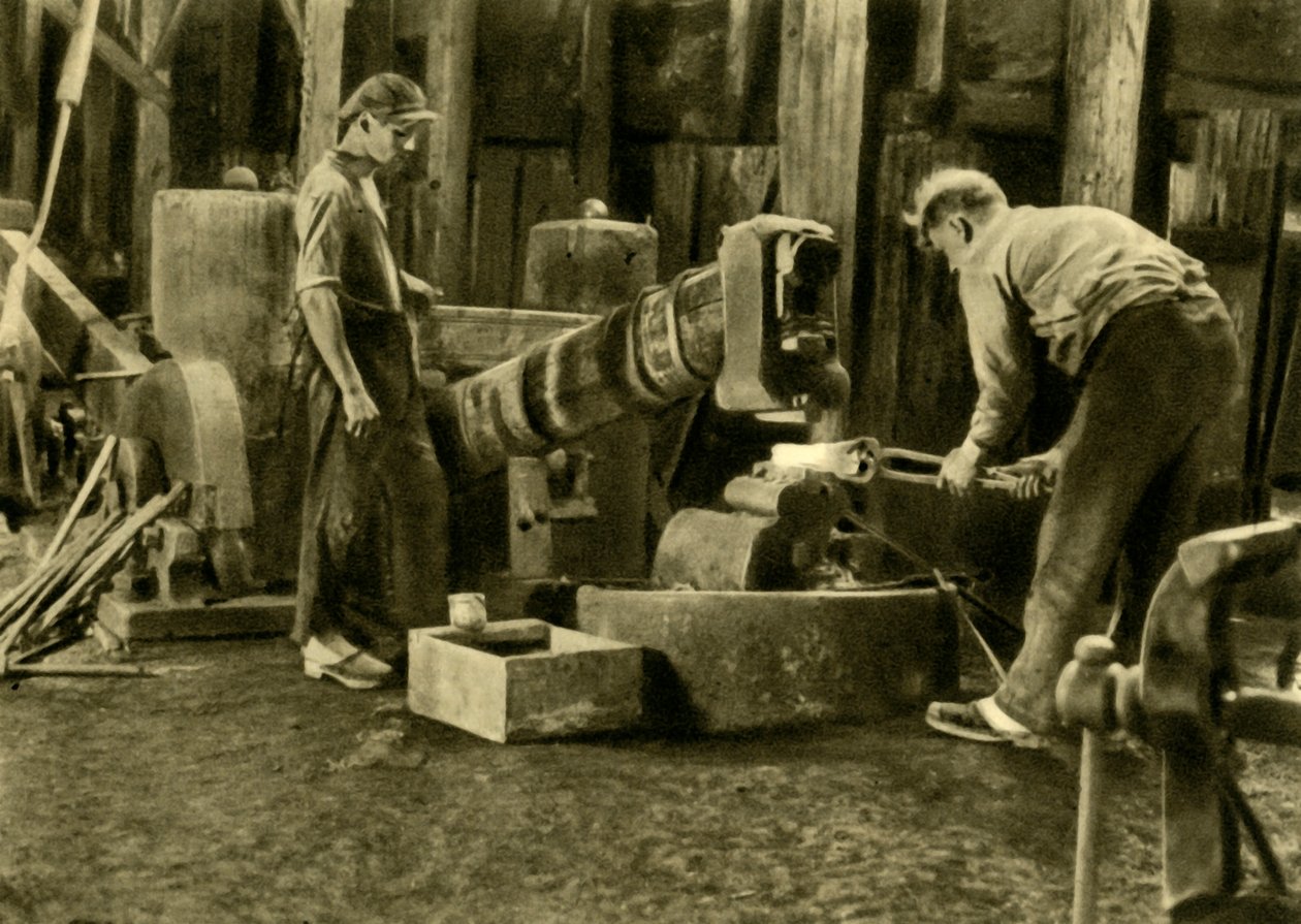 Fémmunkások, Stájerország, Ausztria, c1935. alkotó: Unbekannt