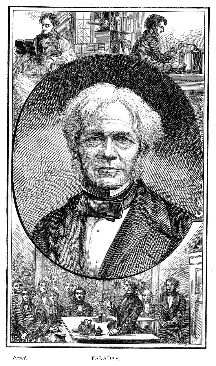 Michael Faraday brit fizikus és kémikus, 1881 alkotó: Unbekannt