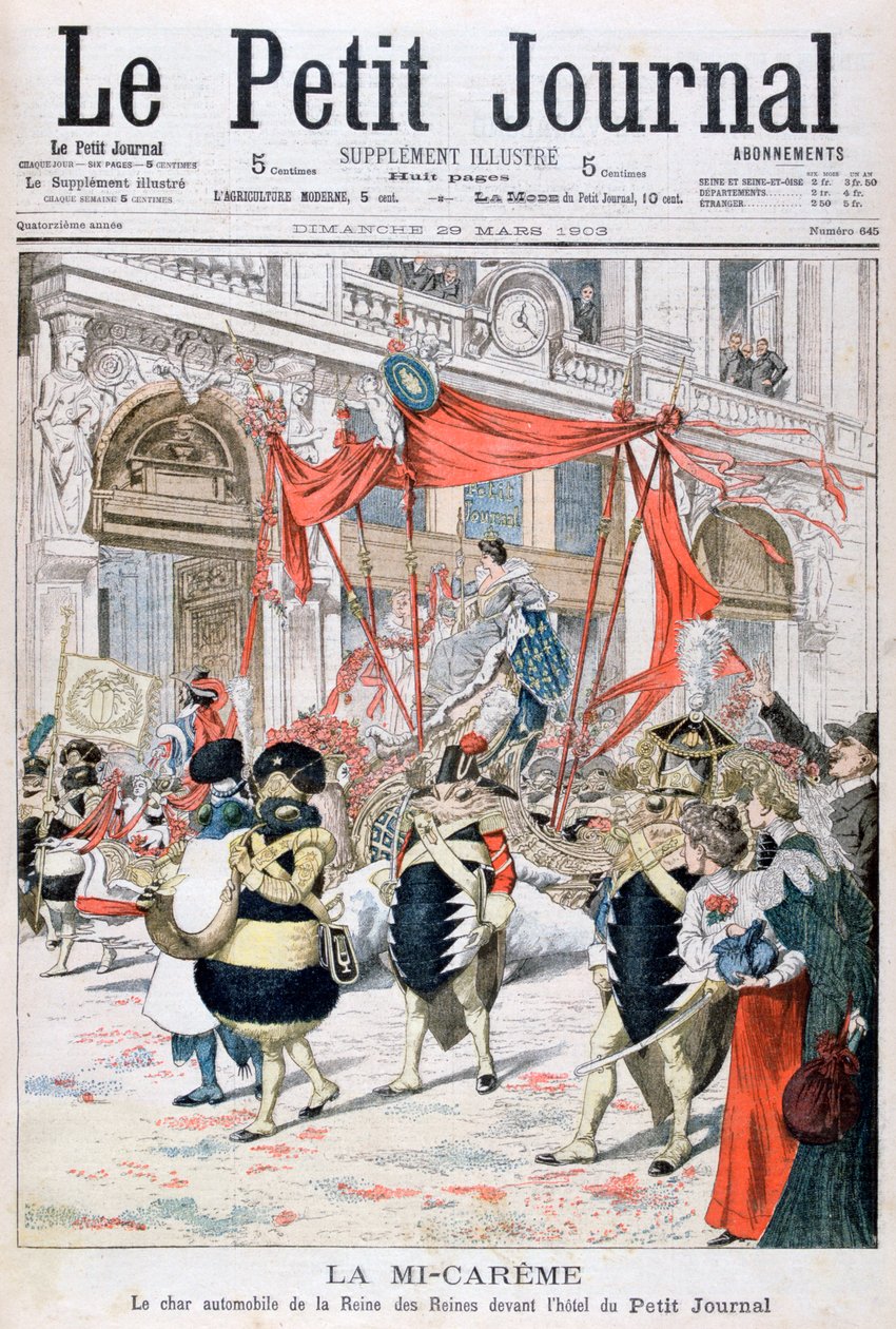 Nagyböjt közepén a királynők királynőjének farsangi lebegése, 1903 alkotó: Unbekannt
