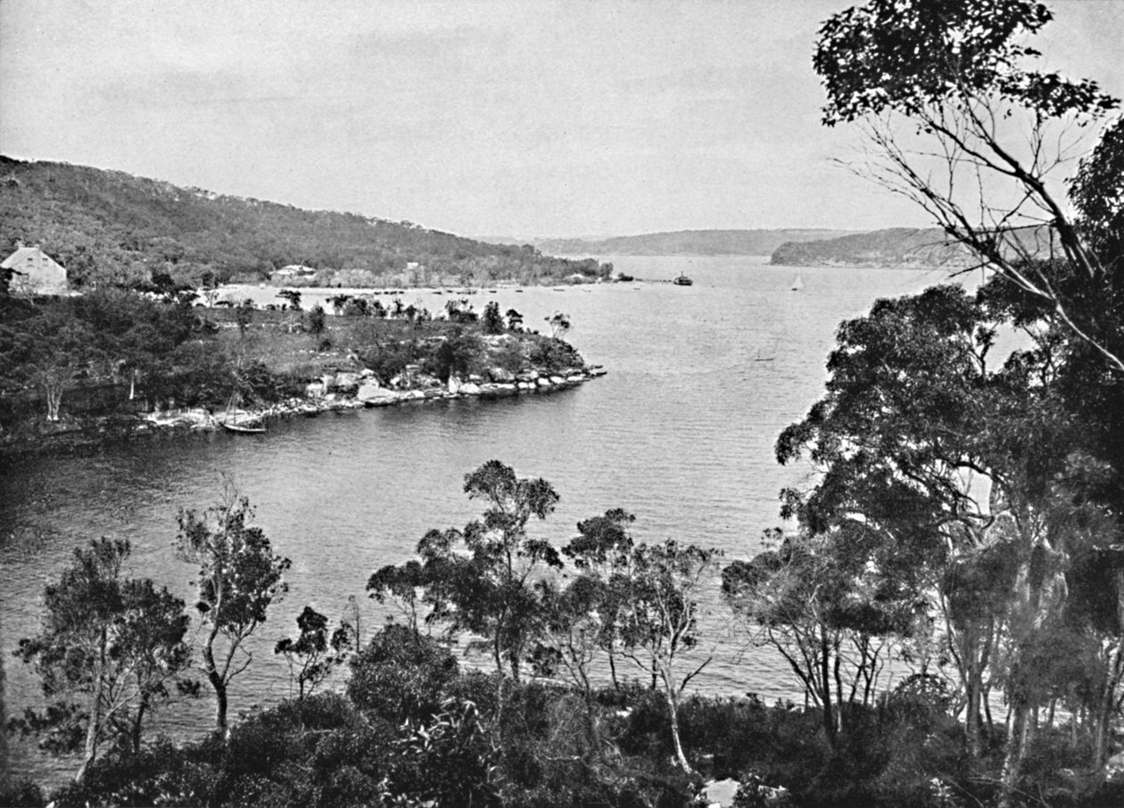 Középső kikötő, a Spit Roadról, 1900. alkotó: Unbekannt