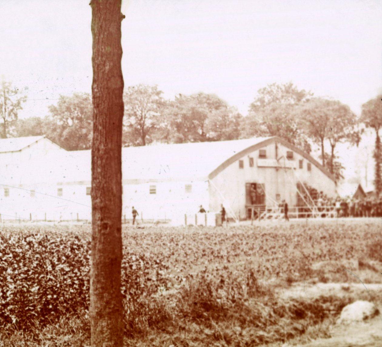 Katonai bázis, Furnes, Flandria, Belgium, c1914-c1918 alkotó: Unbekannt