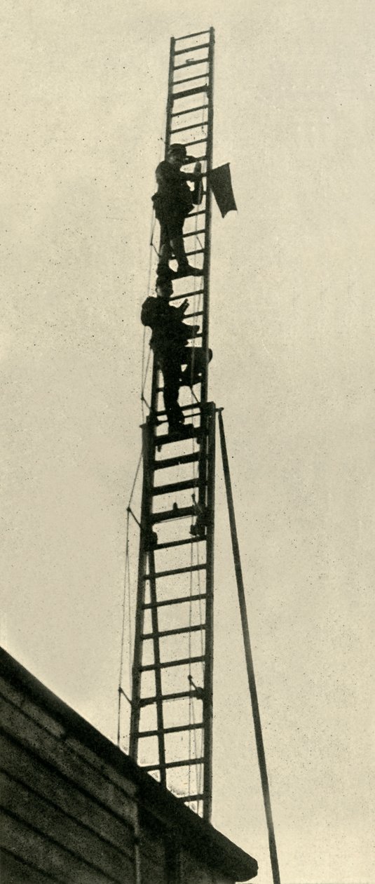 Katonai megfigyelők a vasúton, első világháború, 1914, c1920. alkotó: Unbekannt