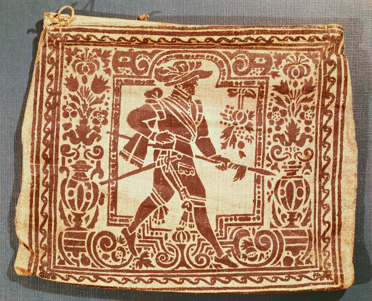 Katonai postás levélzsák a harmincéves háború idején (1618-48) (textil) alkotó: Unbekannt