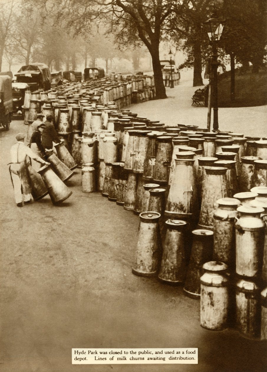 Tejcsokog a Hyde Parkban az általános sztrájk idején, London, 1926, 1935. alkotó: Unbekannt