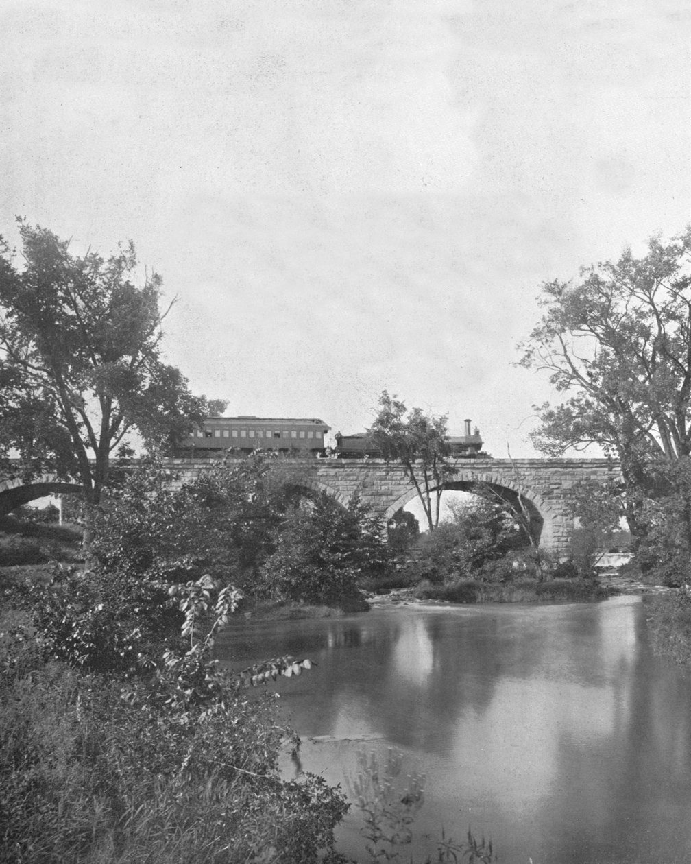 Mill Creek Bridge, Pennsylvania Railroad, USA, 1900. alkotó: Unbekannt