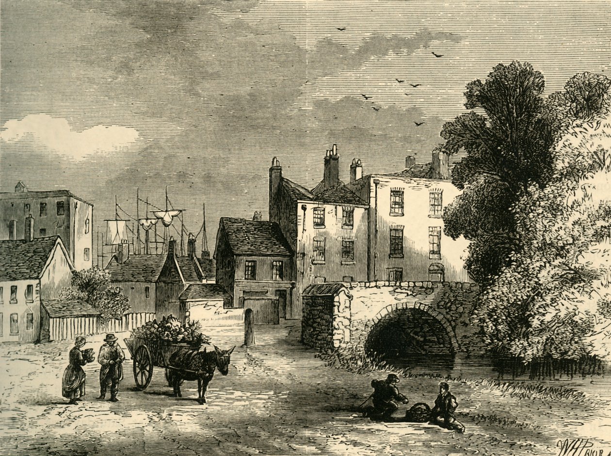Malom-tó hídja, 1826-ban, 1878 c. alkotó: Unbekannt