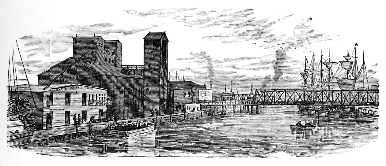 Milwaukee folyó, 1883 alkotó: Unbekannt