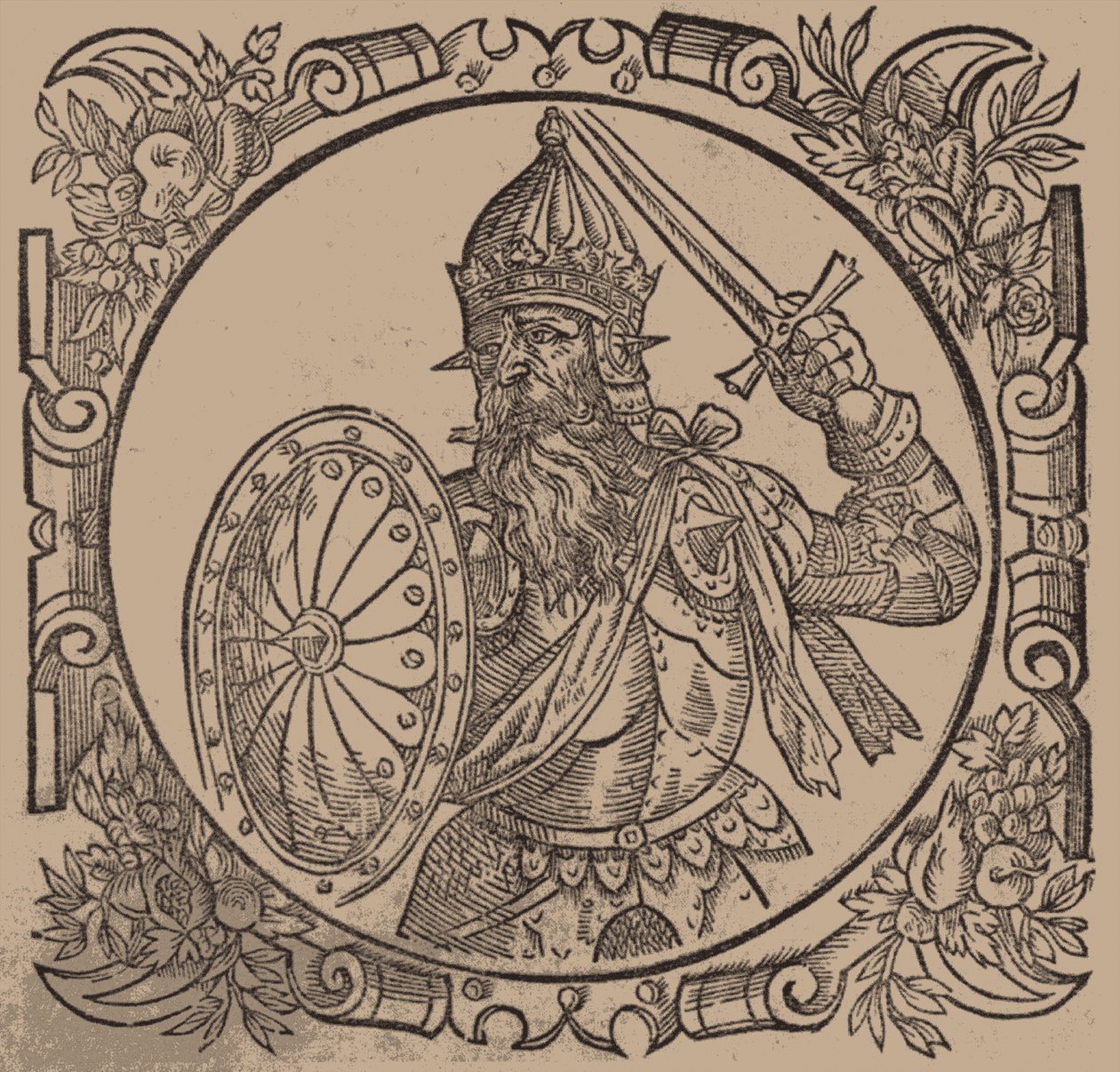 Mindaugas, Litvánia királya Indulás: Sarmatiae Europeae desscriprio..., A. Guagnini, 1578 alkotó: Unbekannt
