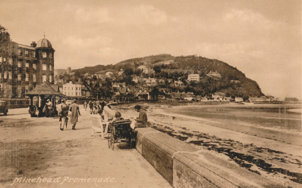 Minehead Promenade, Somerset, 1930-as évek alkotó: Unbekannt