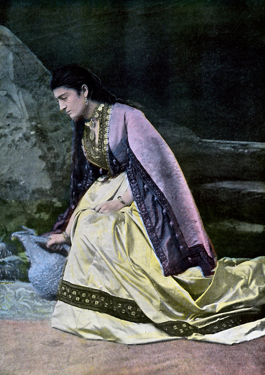Mingrelien nő vizet gyűjt, c1890 alkotó: Unbekannt
