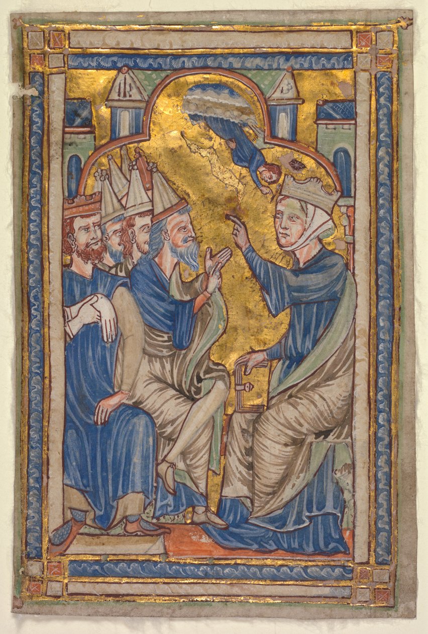 Miniatűr a szentek életeinek kompendiumából: Alexandriai Szent Katalin..., c. 1200-1210. alkotó: Unbekannt