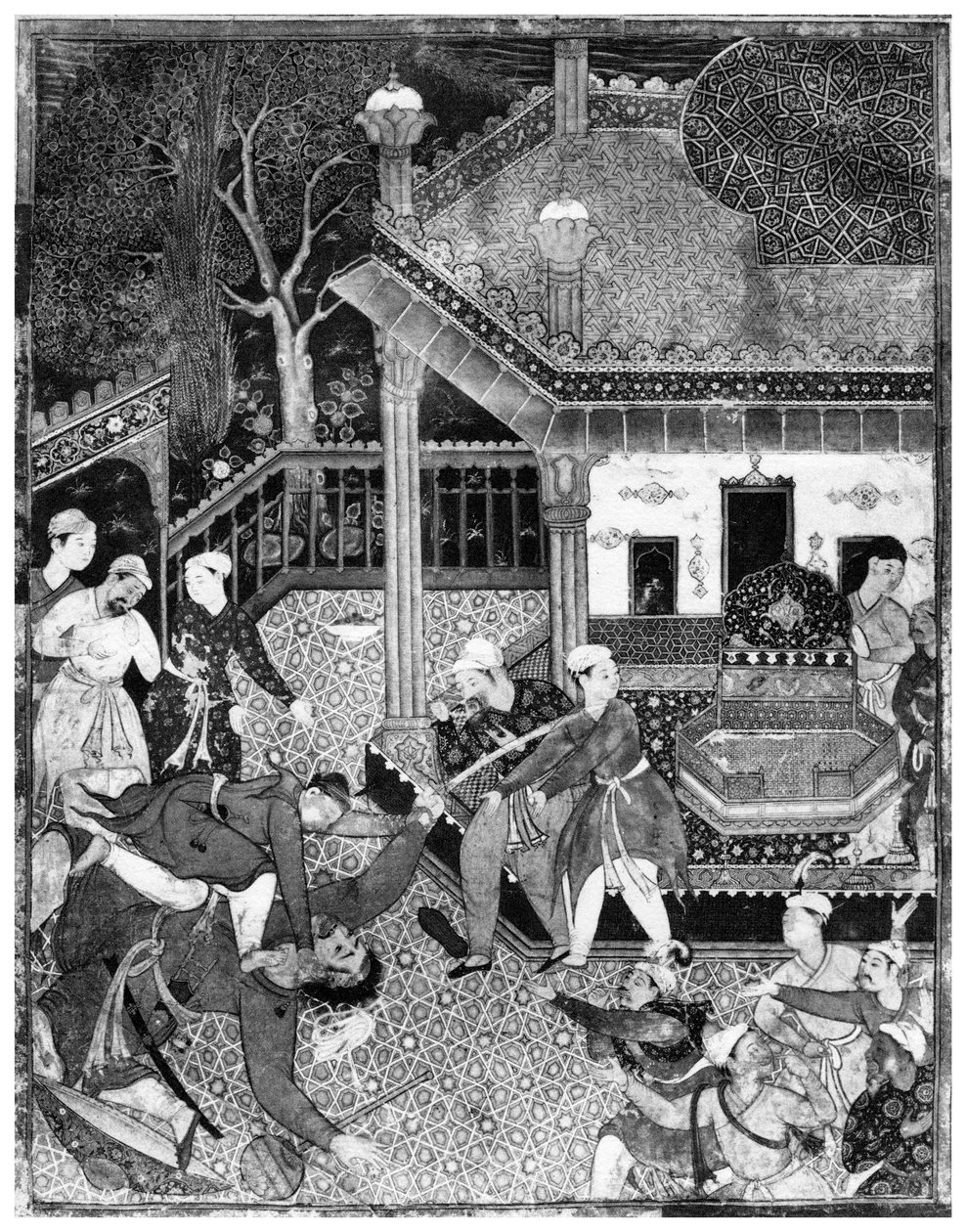 Miniatűr a Dastan e-Amir Hamza-ból, c1500 1958 alkotó: Unbekannt