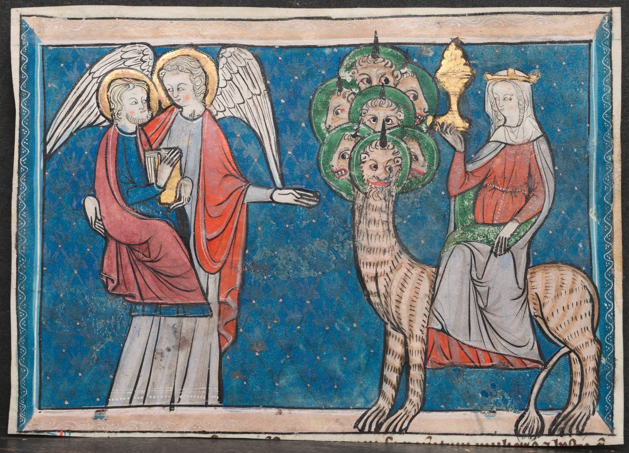 Miniatűrök az Apokalipszis kéziratából, c. 1295. alkotó: Unbekannt