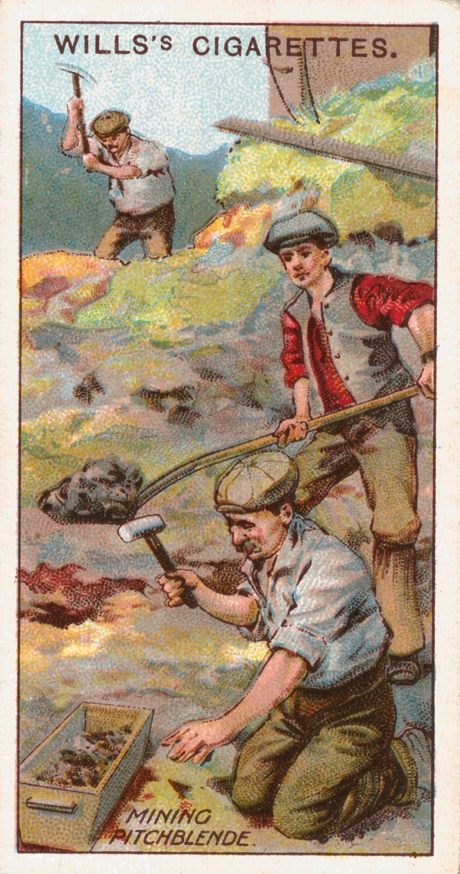 Mining Pitchblende, Cornwall, Anglia, 1916 alkotó: Unbekannt