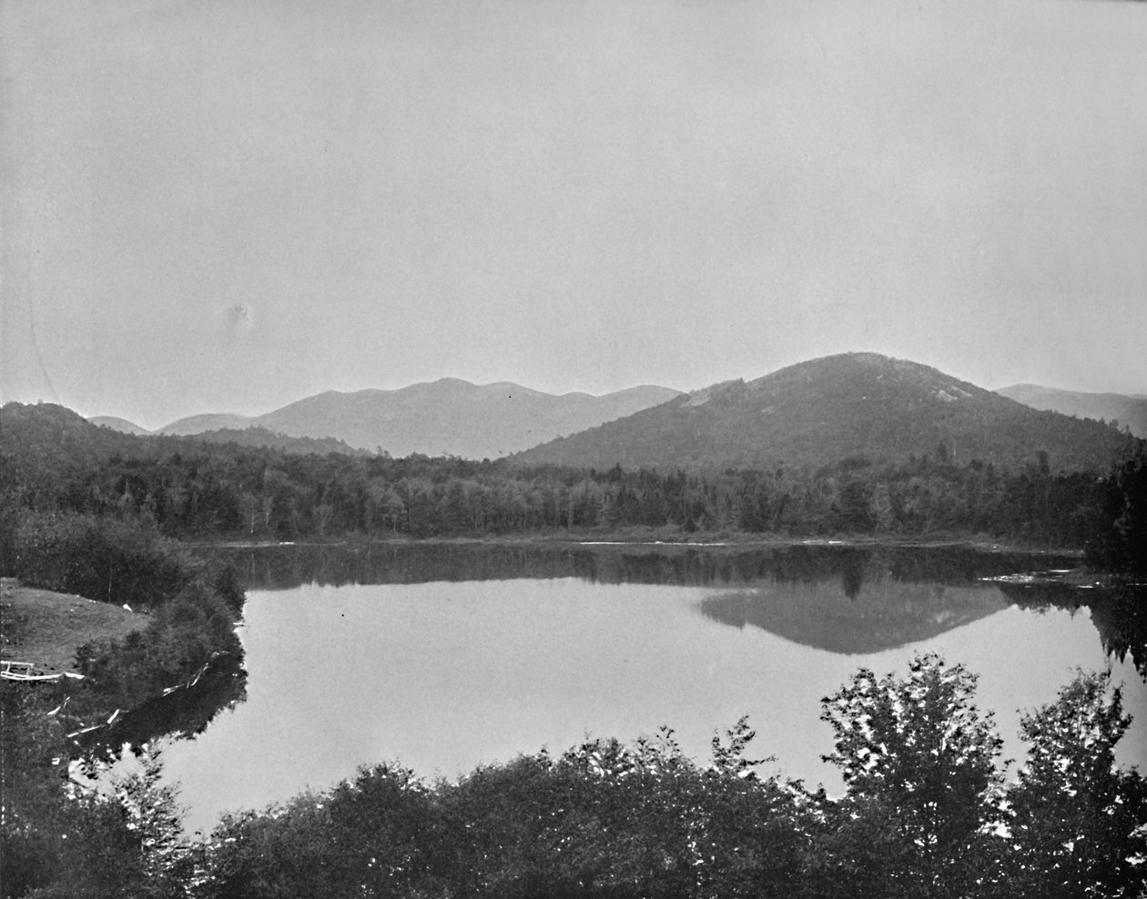 Mirror Lake, Adirondacks, New York, 1897. alkotó: Unbekannt