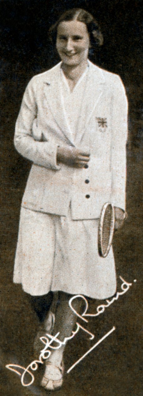 Miss Dorothy Round, wimbledoni női bajnok, 1934 alkotó: Unbekannt