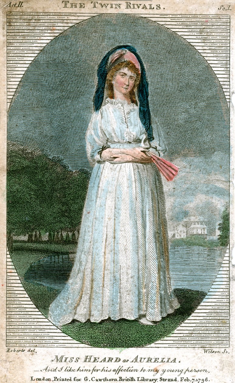 Miss Heard mint Aurelia, 1796 alkotó: Unbekannt