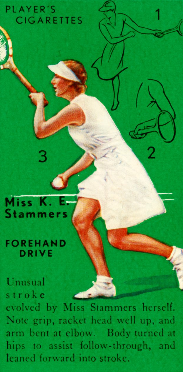 Miss K. E. Stammers – Forehand Drive, 1935. alkotó: Unbekannt