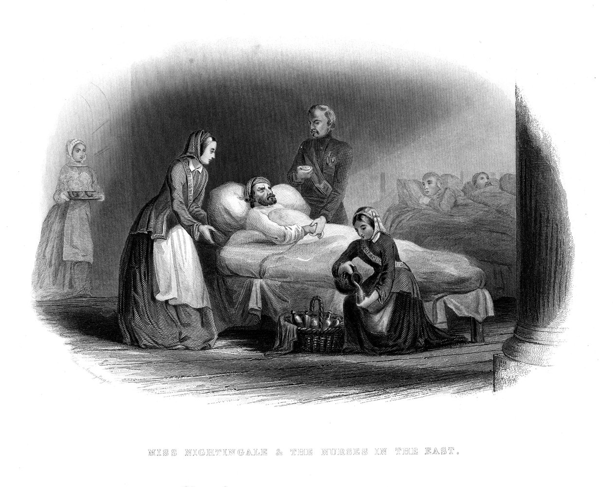 Miss Nightingale és a katonaság keleten, 1860 alkotó: Unbekannt