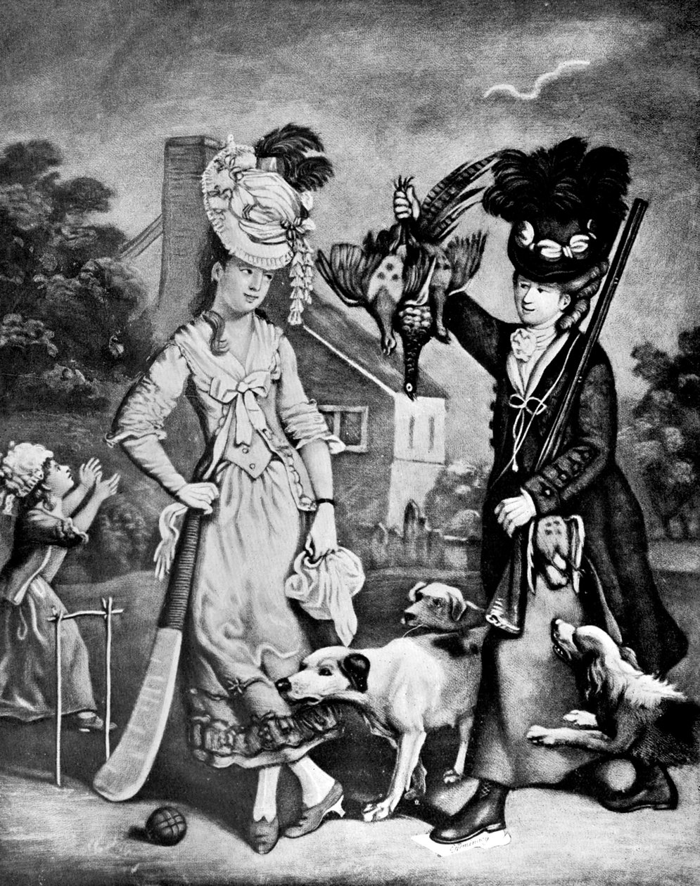 Miss Wicket és Miss Trigger, 1770 alkotó: Unbekannt