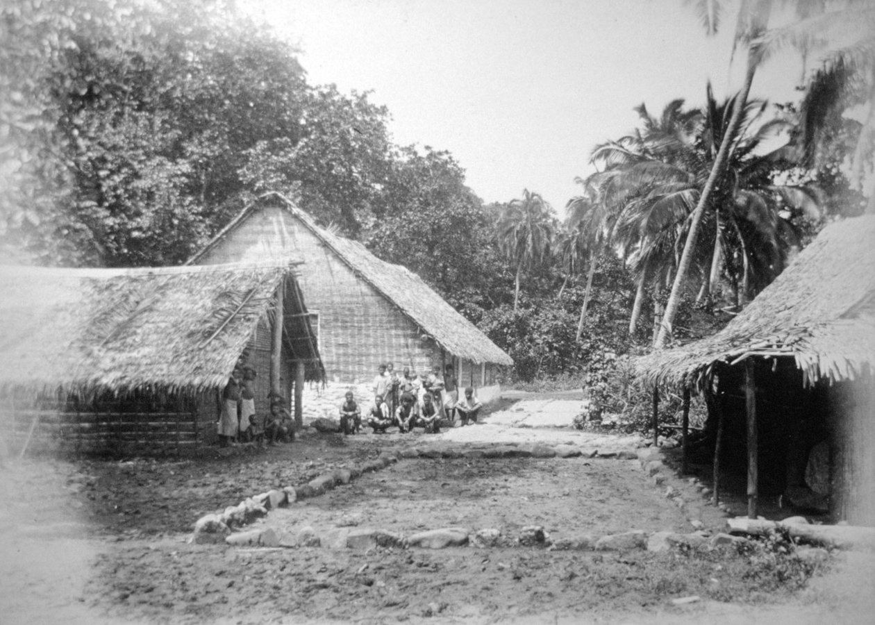 Mission, Ureparapara, Torba tartomány, Vanuatu, 1885 alkotó: Unbekannt