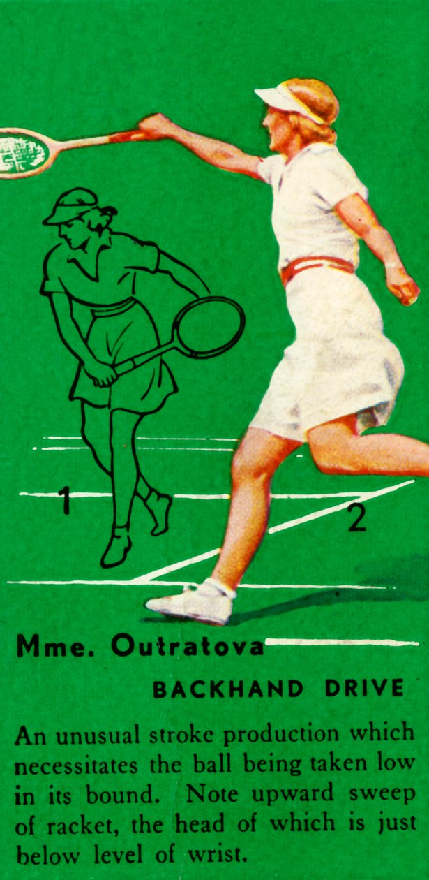 Mme. Outratova – Hátsó hajtás, c1935. alkotó: Unbekannt