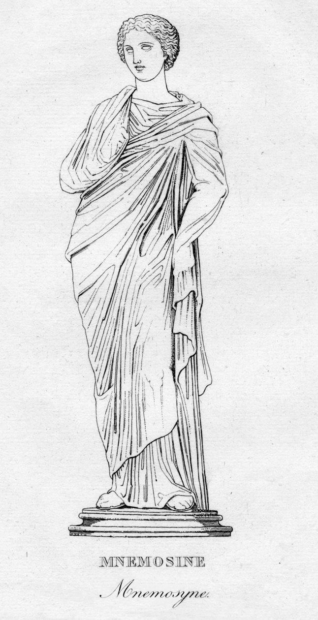 Mnemosine Mnemosyne, c1850 alkotó: Unbekannt