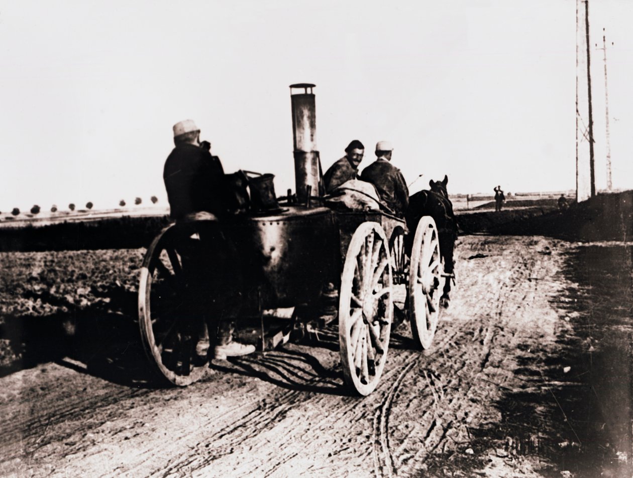 Mobil konyha felfelé haladva, c1914-c1918 alkotó: Unbekannt