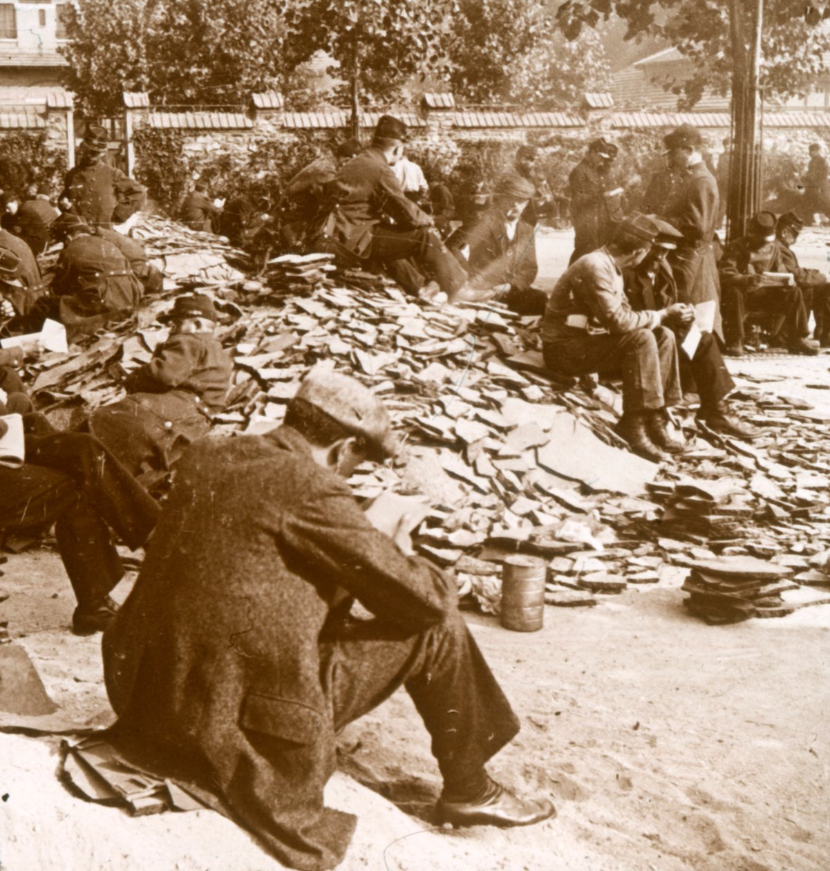 Mozgósítás, párizsi laktanya, c1914 alkotó: Unbekannt