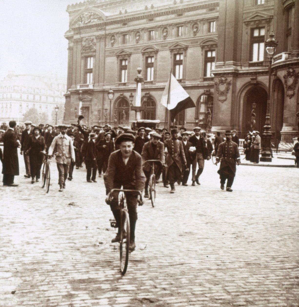 Katonák mozgósítása Elzász-Lotaringiából, c1914-c1918 alkotó: Unbekannt