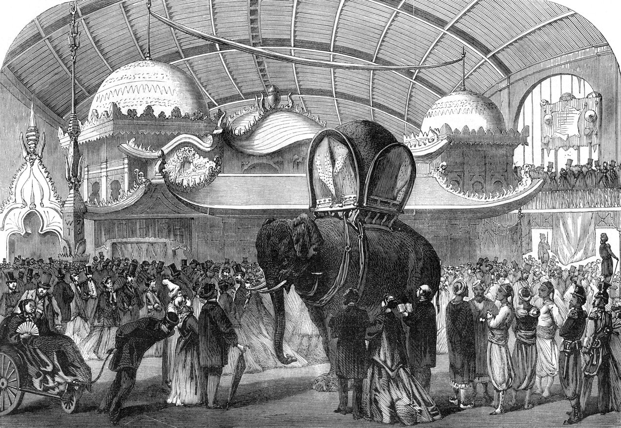Elefántmodell a Gépgaléria sziámi részlegében, 1867 alkotó: Unbekannt