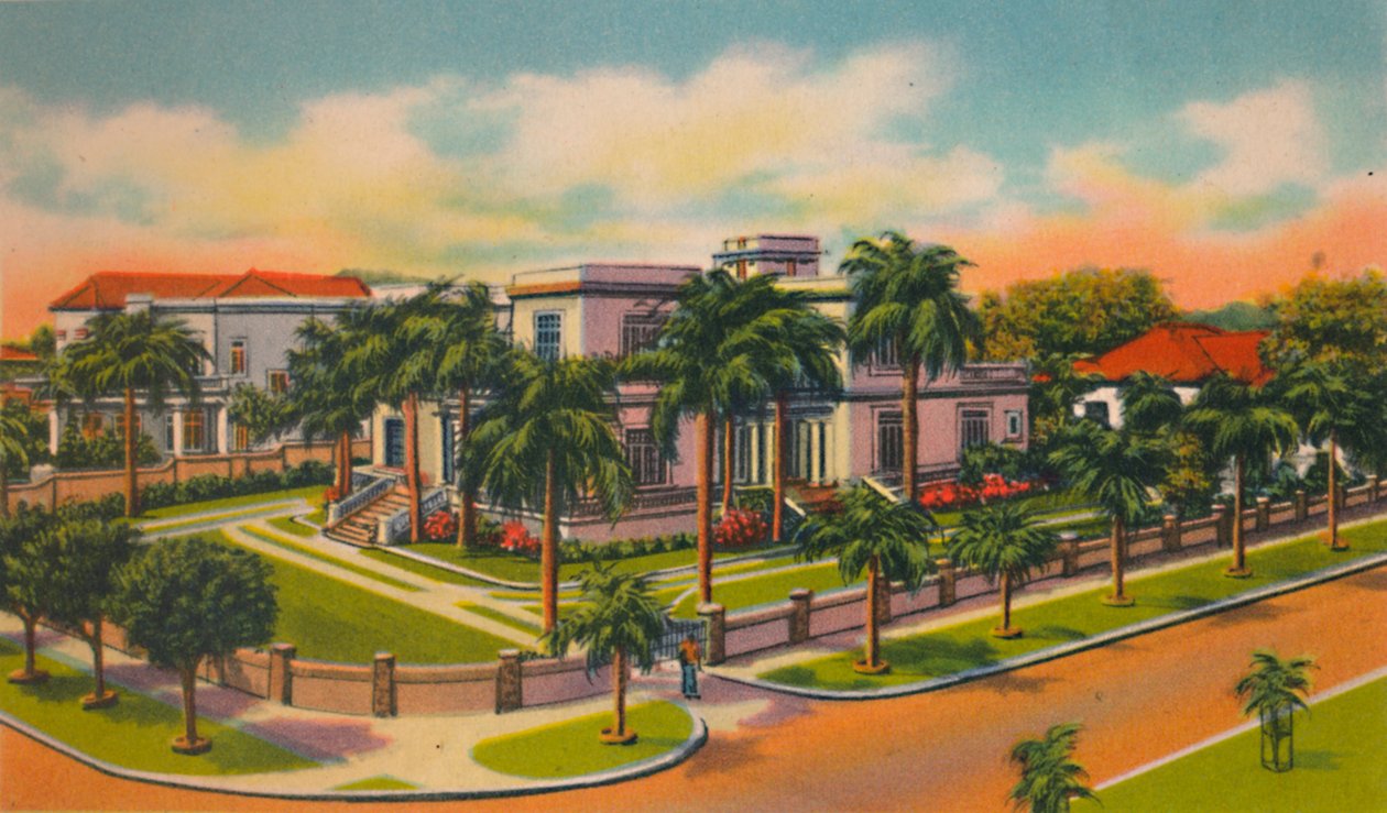 Modern rezidencia El Pradoban, Barranquilla-ban, az 1940-es években alkotó: Unbekannt