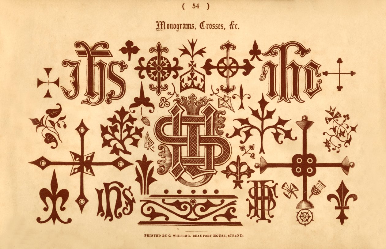 Monogramok, keresztek stb., 1862 alkotó: Unbekannt