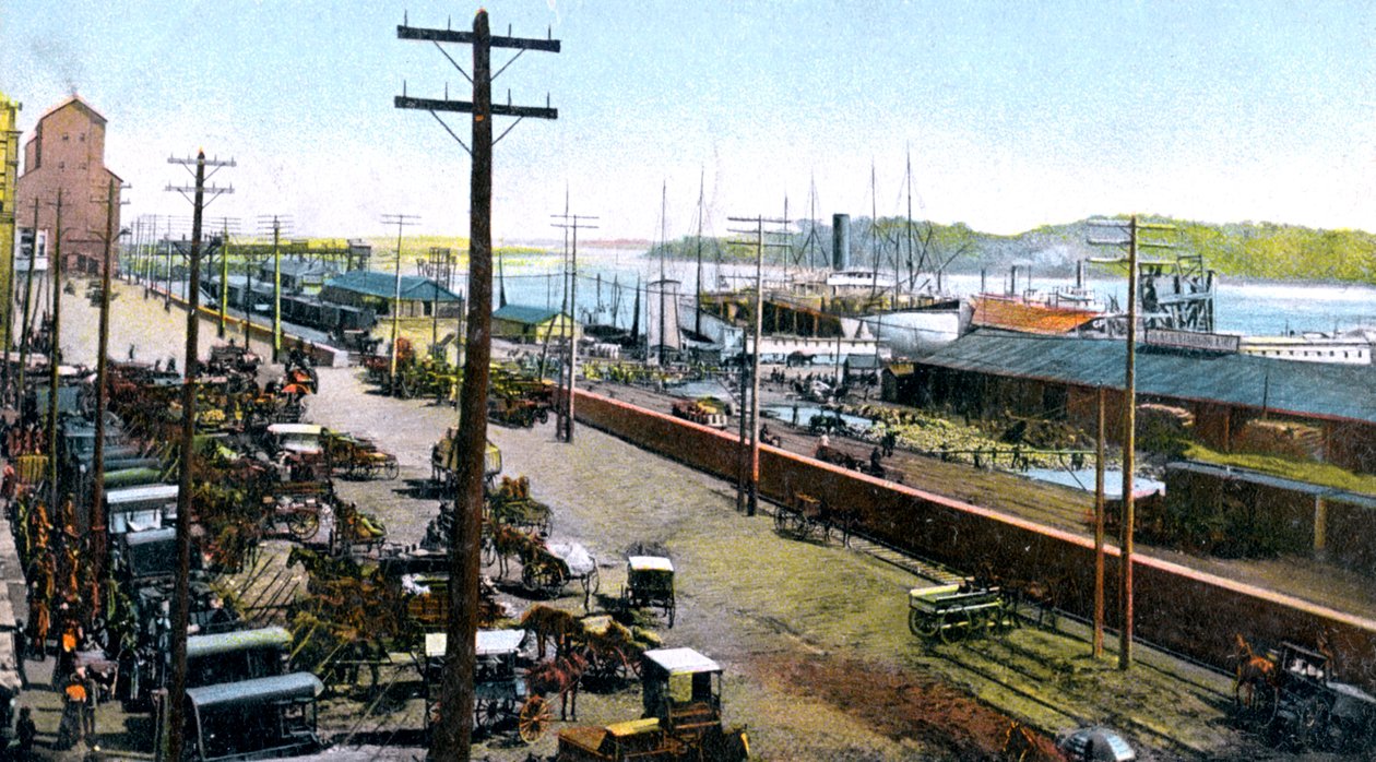Montreal Harbour, Montreal, Kanada, 1900-as évek alkotó: Unbekannt
