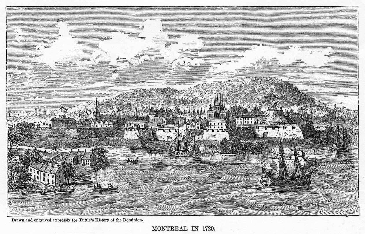 Montreal 1729-ben, 1877-ben alkotó: Unbekannt