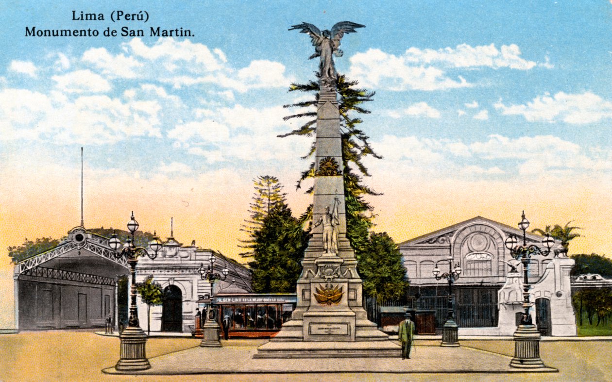San Martin tábornok emlékműve, Lima, Peru, XX. század eleje alkotó: Unbekannt