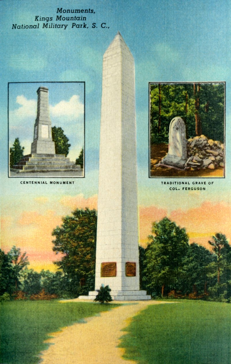 Műemlékek, Kings Mountain. Nemzeti Katonai Park, S.C., 1942. alkotó: Unbekannt