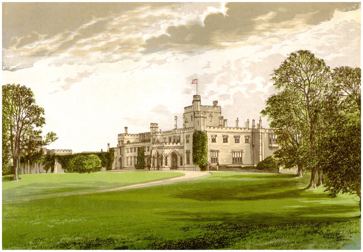 Moreton Hall, Cheshire, az Ackers család otthona, 1880 alkotó: Unbekannt